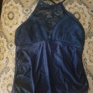 Blue bathing suit. Size M. Costal blue